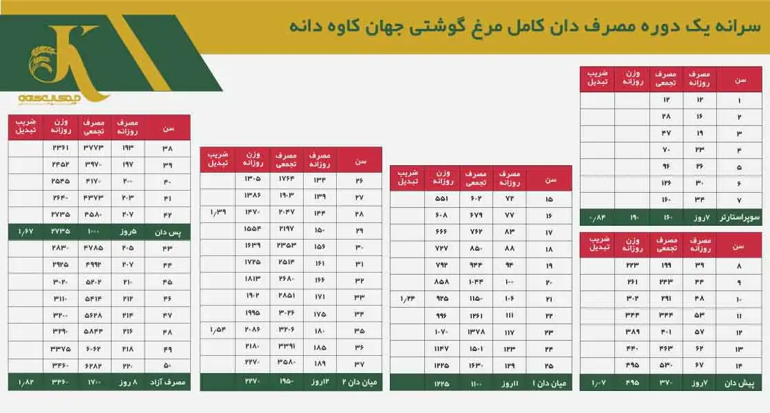 سران مصرف مرغ گوشتی